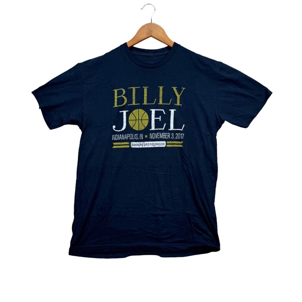 Billy Joel Rock 2017 Indianapolis IN Bankers Life Fieldhouse Concert T Shirt M